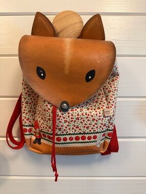 Santoro London Poppi Loves RARE Fox Leather Backpack